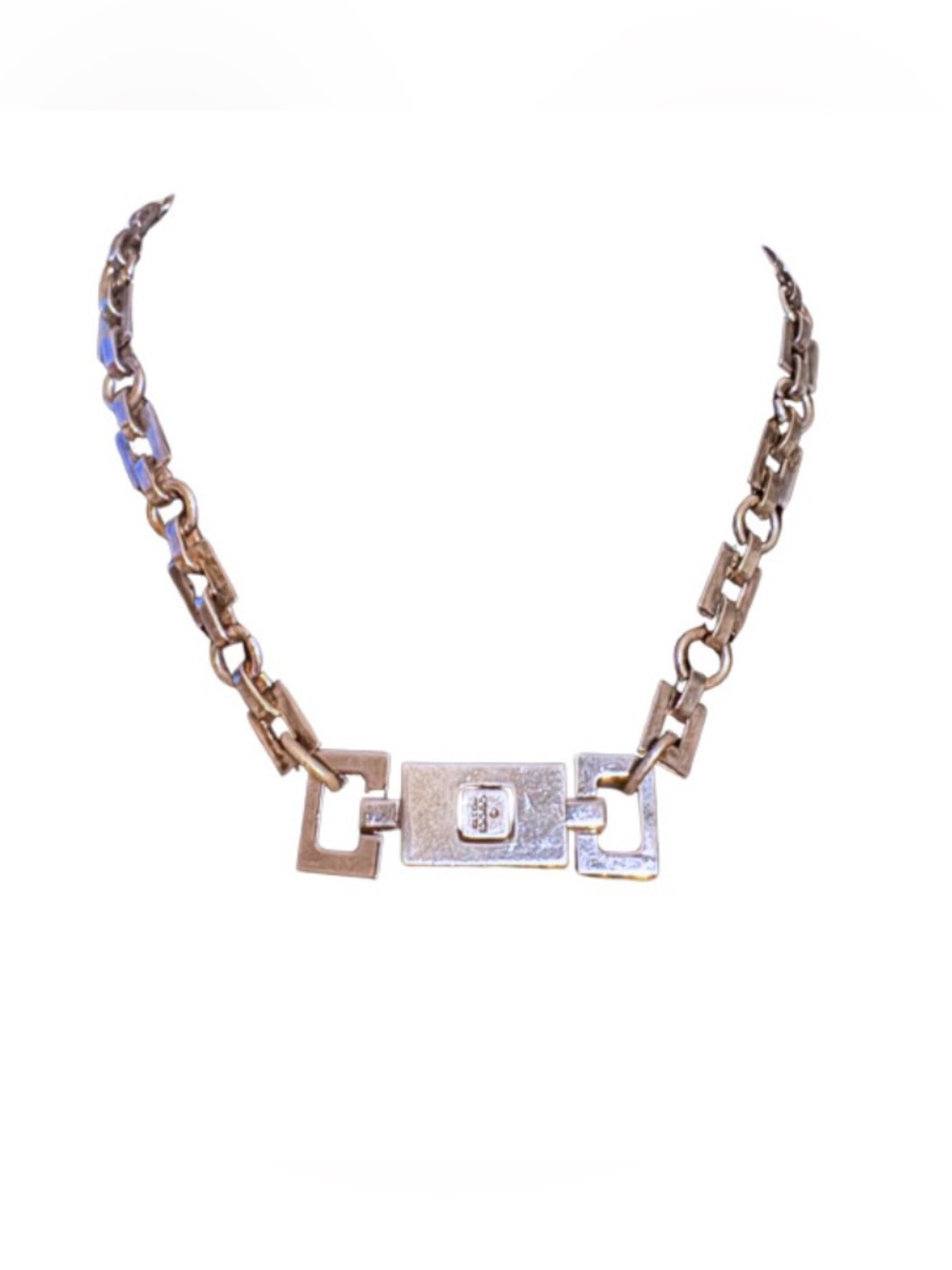 Upcycled Jackie O’ Gucci Piston Lock Necklace - Picture 7 of 14